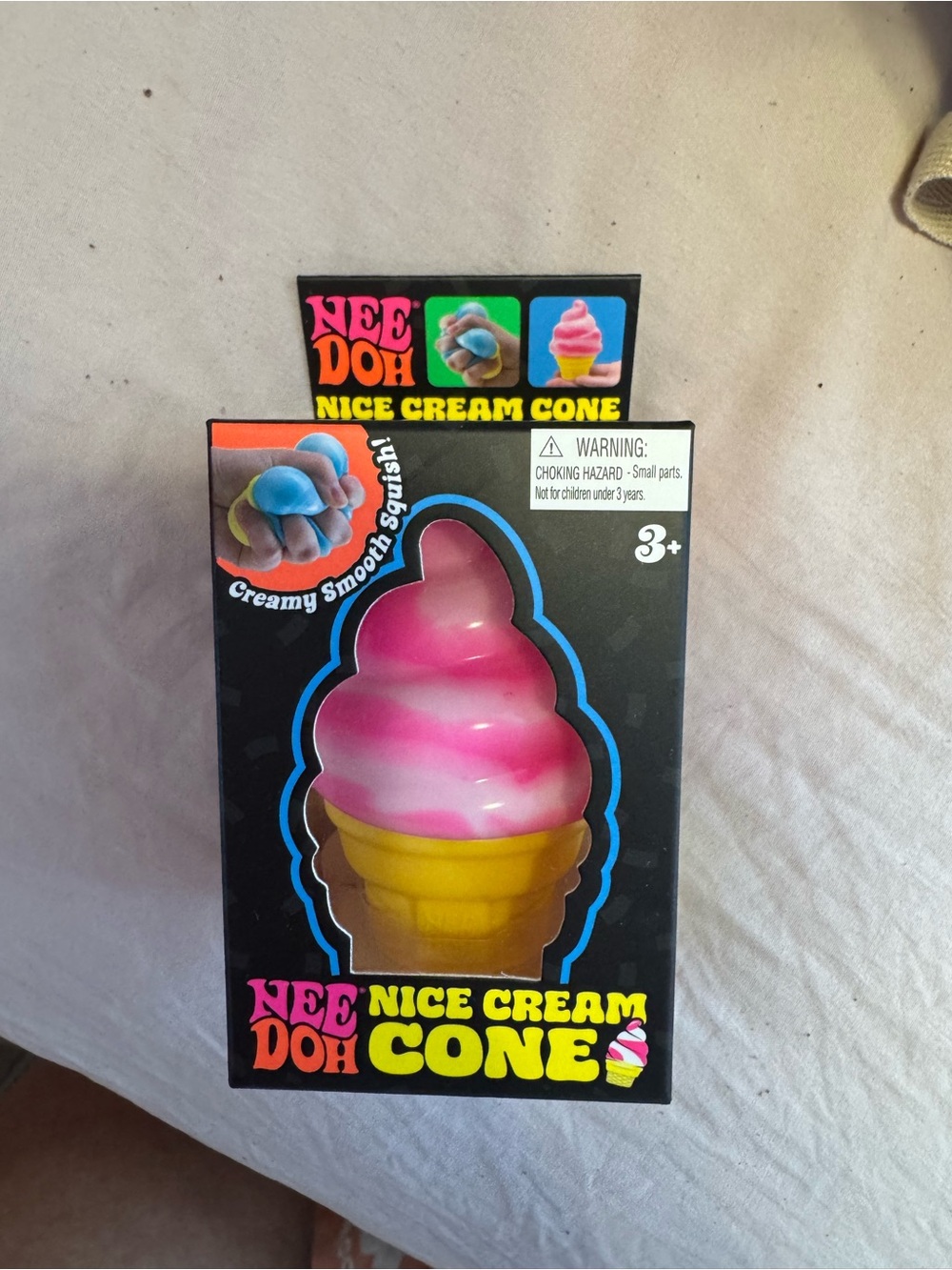 Needoh Pink & Yellow Nice Cream Cone Kids Toy